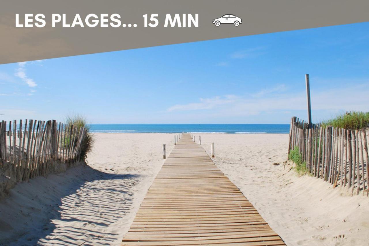 Nouveau - Jungle Montpeul - Clim - Wifi Fibre - Netflix - 5' Du Centre Et Gare - Parking - Loggia - 15' Des Plages Montpellier Zewnętrze zdjęcie