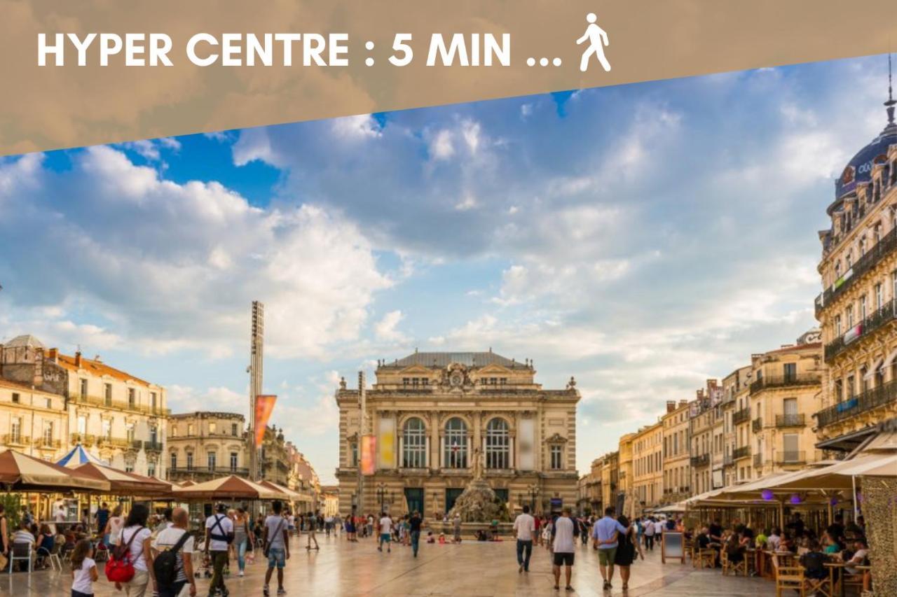 Nouveau - Jungle Montpeul - Clim - Wifi Fibre - Netflix - 5' Du Centre Et Gare - Parking - Loggia - 15' Des Plages Montpellier Zewnętrze zdjęcie