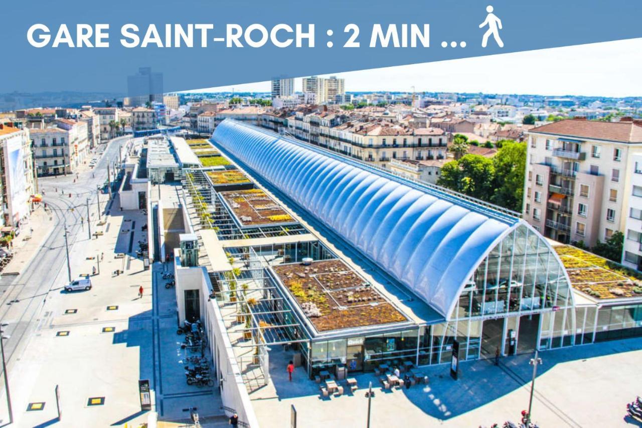 Nouveau - Jungle Montpeul - Clim - Wifi Fibre - Netflix - 5' Du Centre Et Gare - Parking - Loggia - 15' Des Plages Montpellier Zewnętrze zdjęcie