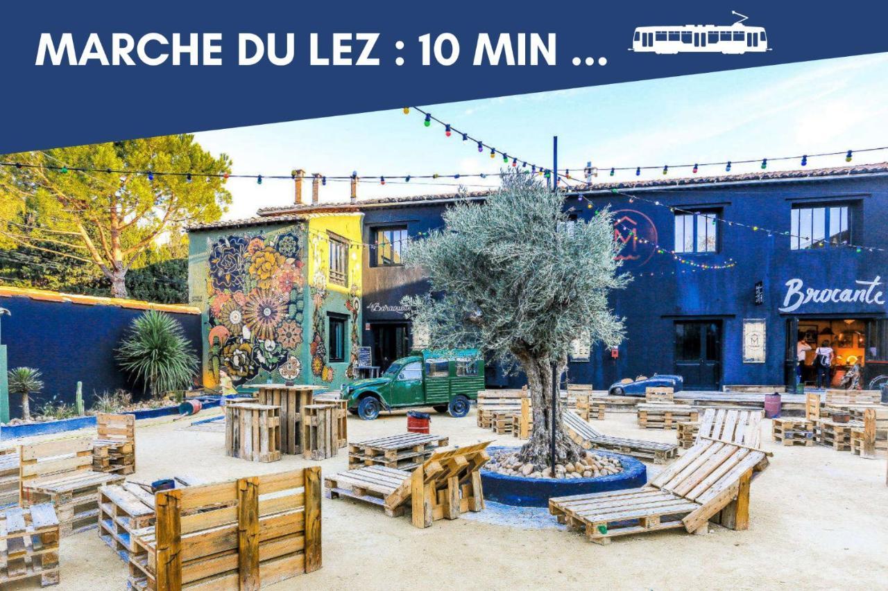 Nouveau - Jungle Montpeul - Clim - Wifi Fibre - Netflix - 5' Du Centre Et Gare - Parking - Loggia - 15' Des Plages Montpellier Zewnętrze zdjęcie