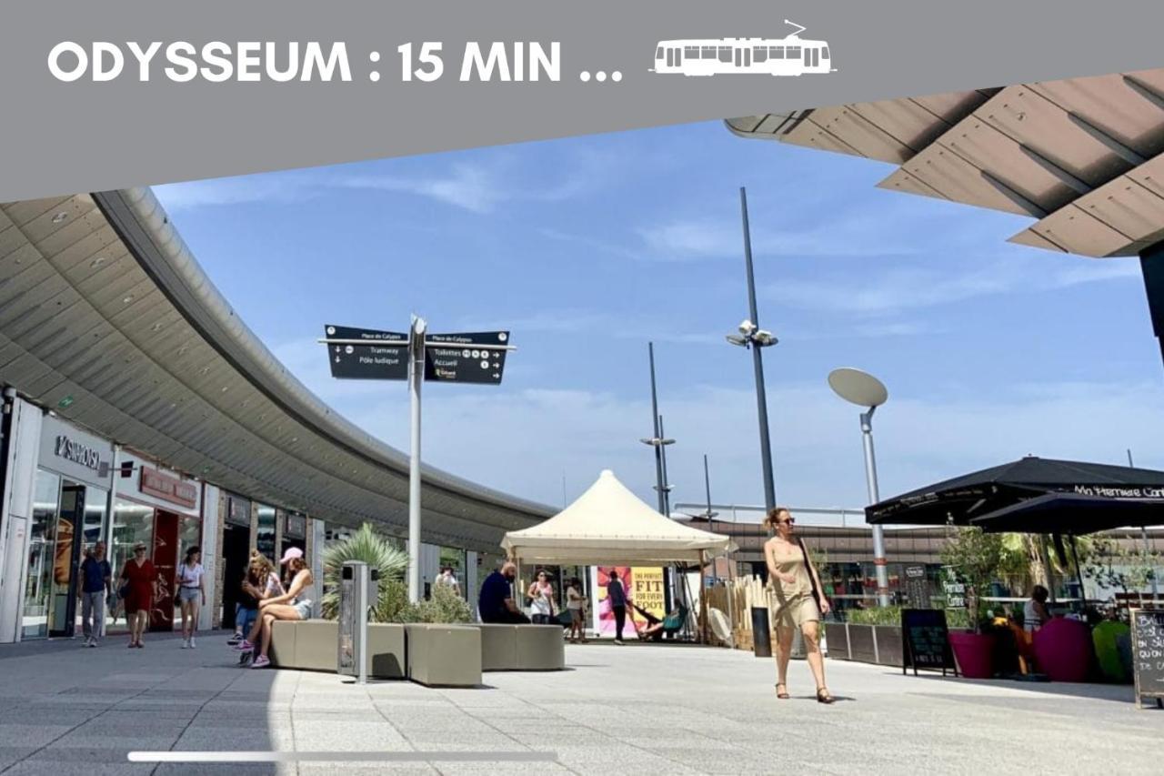 Nouveau - Jungle Montpeul - Clim - Wifi Fibre - Netflix - 5' Du Centre Et Gare - Parking - Loggia - 15' Des Plages Montpellier Zewnętrze zdjęcie